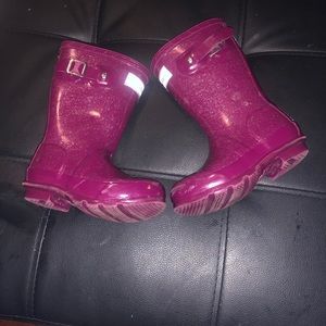 Little girl hunter boots Size 10 toddler
